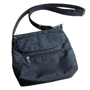 TravelOn black nylon crossbody travel